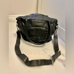 Liebeskind Convertible Crossbody/Shoulder Bag in Black Leather and Nylon